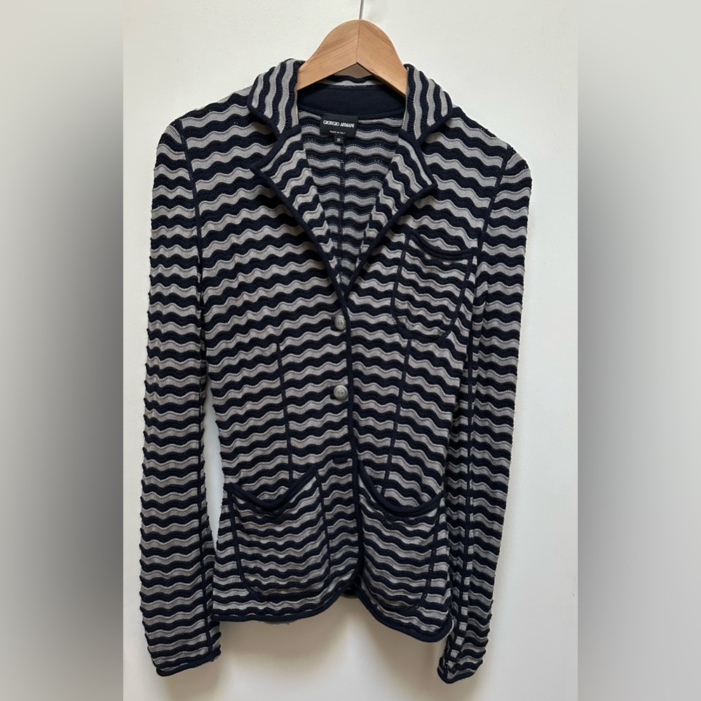 Giorgio Armani Cashmere Knit Jacket Women Size 38 ( US size 4 small)